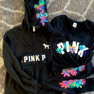 VS PINK four piece tropical set! 😊💕